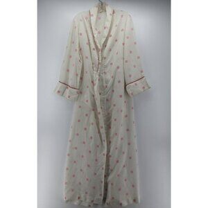 VINTAGE Givenchy Robe Large Wrap Housecoat Shawl Monogram Logo *